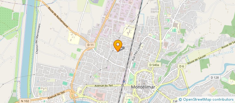 localisation de l'entreprise SCI LE COLIBRI à MONTELIMAR