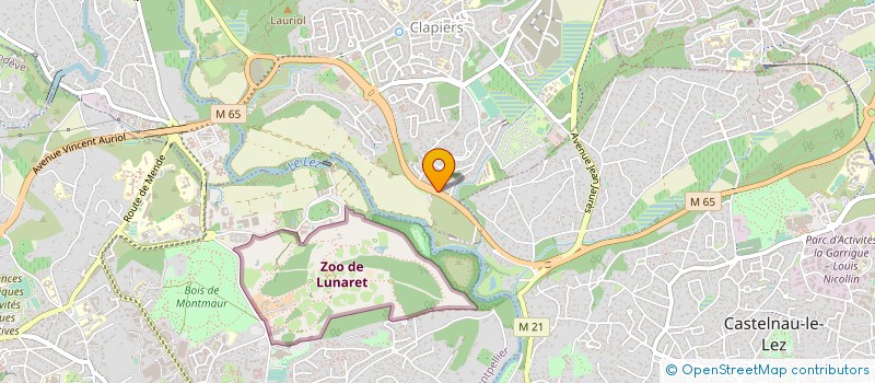 localisation de l'entreprise SCI LE COLIBRI  CLAPIERS