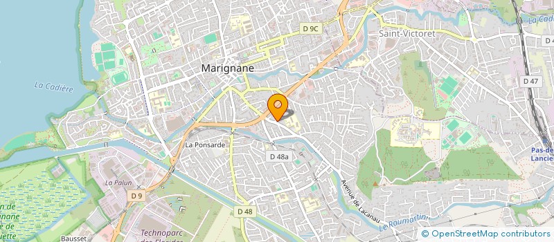 localisation de l'entreprise SCI LE COLIBRI  MARIGNANE