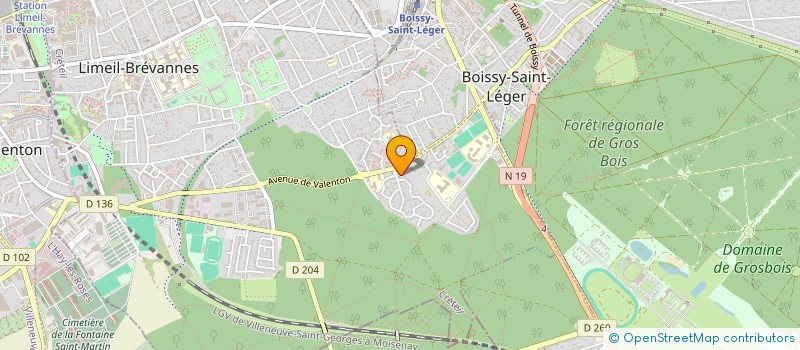 localisation de l'entreprise SCI LE COLIBRI à LIMEIL-BREVANNES