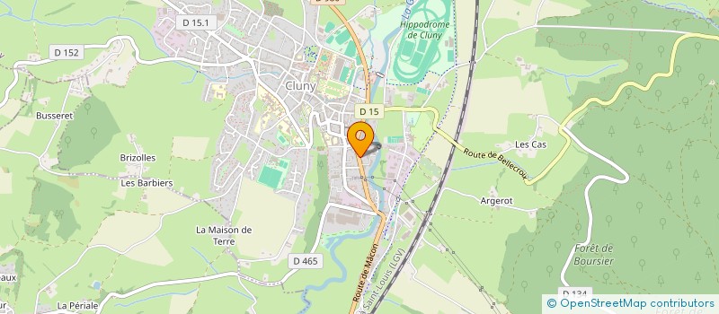 localisation de l'entreprise SCI LE COLIBRI  CLUNY