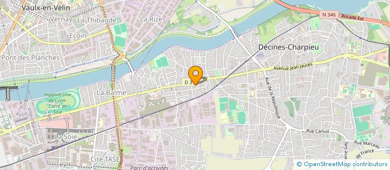 localisation de l'entreprise SCI LE COLIBRI  DECINES-CHARPIEU