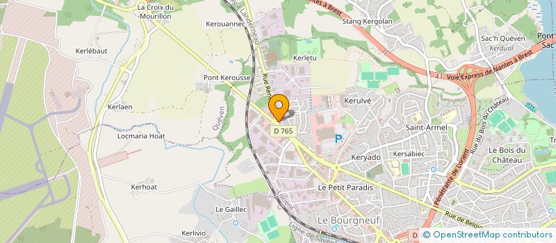 localisation de l'entreprise SCI LE COLIBRI  LORIENT