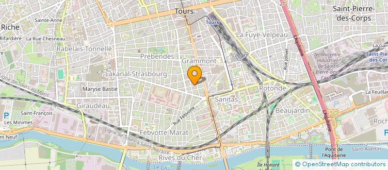 localisation de l'entreprise SCI LE COLIBRI  TOURS
