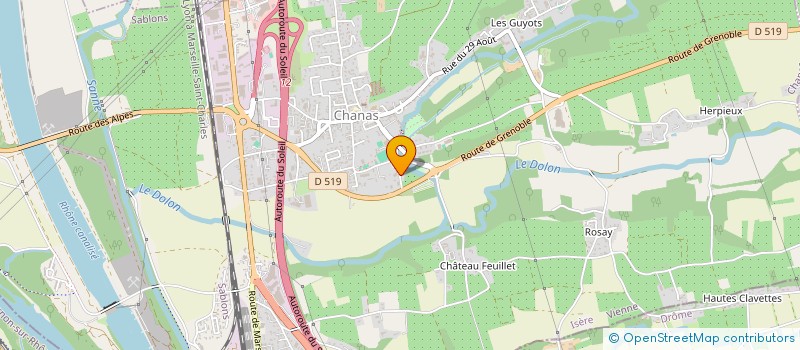 localisation de l'entreprise SCI LE COLIBRI  CHANAS