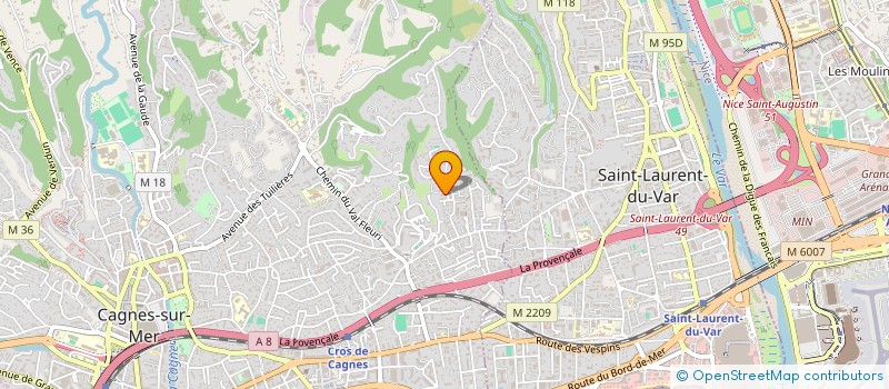 localisation de l'entreprise SCI LE COLLET SAINT HILAIRE  CAGNES-SUR-MER