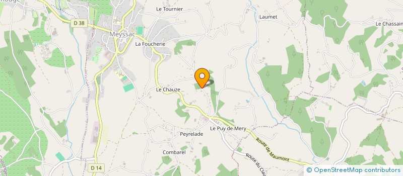 localisation de l'entreprise SCI LE COLLONGES  MEYSSAC