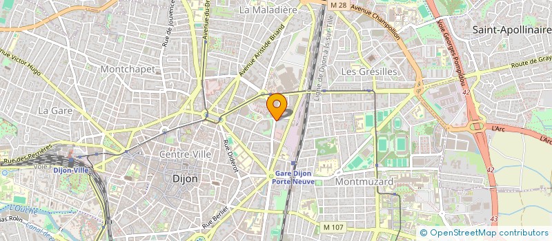 localisation de l'entreprise SCI LE COLMAR à DIJON