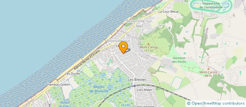 localisation de l'entreprise SCI LE COLOMBIER à BLONVILLE-SUR-MER