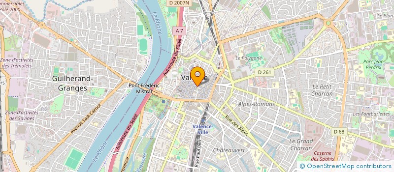 localisation de l'entreprise SCI LE COLOMBIER à VALENCE