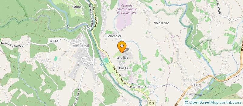 localisation de l'entreprise SCI LE COLOMBIER à LARGENTIERE