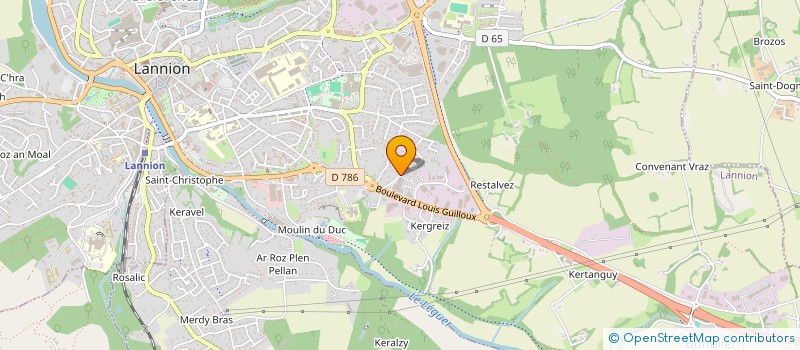 localisation de l'entreprise SCI LE COLOMBIER  LANNION