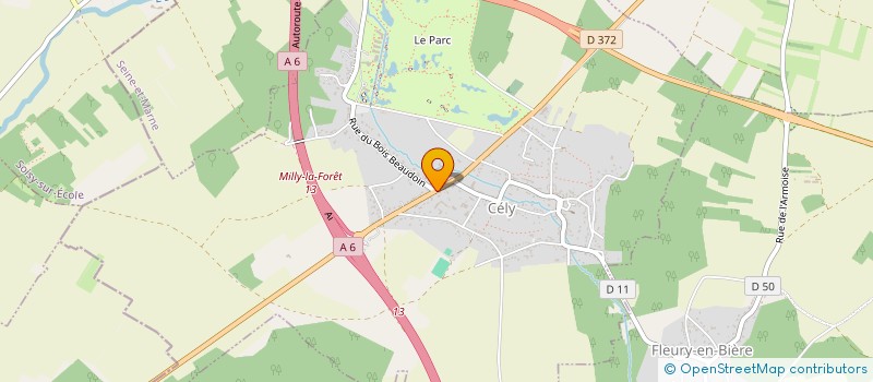 localisation de l'entreprise SCI LE COLOMBIER  CELY