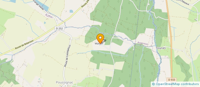 localisation de l'entreprise SCI LE COLOMBIER  POUSSIGNAC