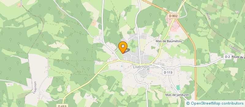 localisation de l'entreprise SCI LE COLOMBIER  LIVERNON