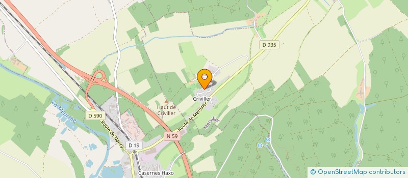 localisation de l'entreprise SCI LE COLOMBIER  MERVILLER