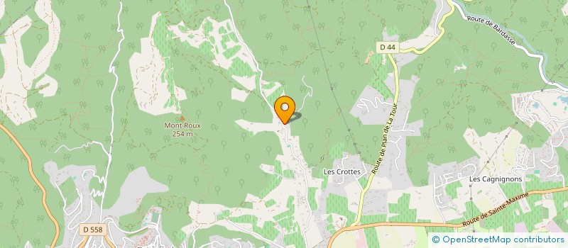 localisation de l'entreprise SCI LE COLOMBIER à GRIMAUD