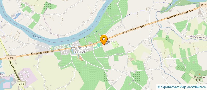 localisation de l'entreprise SCI LE COLOMBIER  LE TEMPLE-SUR-LOT