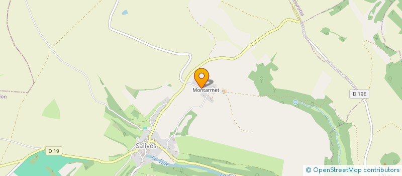 localisation de l'entreprise SCI LE COLOMBIER DE MONTARMET  SALIVES