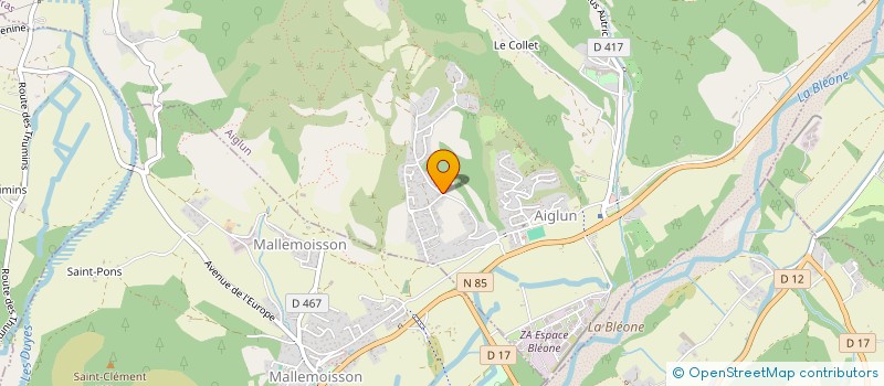 localisation de l'entreprise SCI LE COLOMBIER DES GREES à AIGLUN