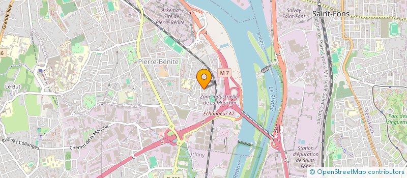 localisation de l'entreprise SCI LE COLOMBIER-MCT  OULLINS-PIERRE-BENITE