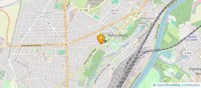 localisation de l'entreprise SCI LE COMMANDEUR à ATHIS-MONS