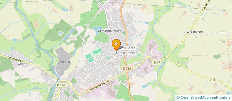 localisation de l'entreprise SCI LE COMMERCE à MONTREVAULT-SUR-EVRE