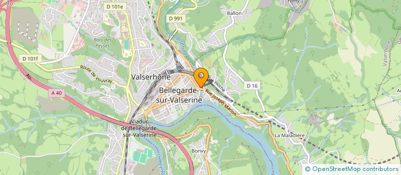 localisation de l'entreprise SCI LE COMMERCE à VALSERHONE