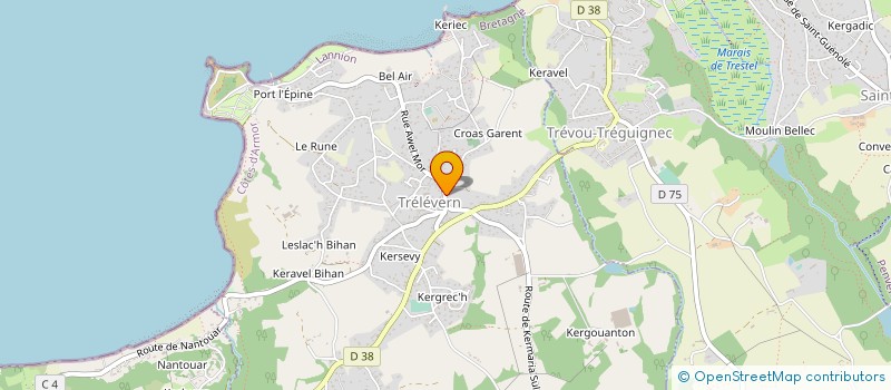 localisation de l'entreprise SCI LE COMPTOIR  TRELEVERN