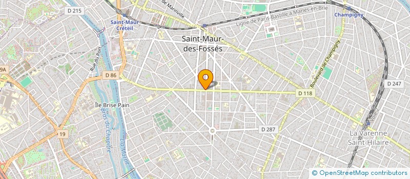 localisation de l'entreprise SCI LE COMPTOIR INDUSTRIEL à SAINT-MAUR-DES-FOSSES