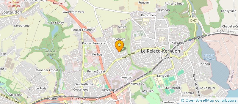 localisation de l'entreprise SCI  LE COMTE  LE RELECQ-KERHUON