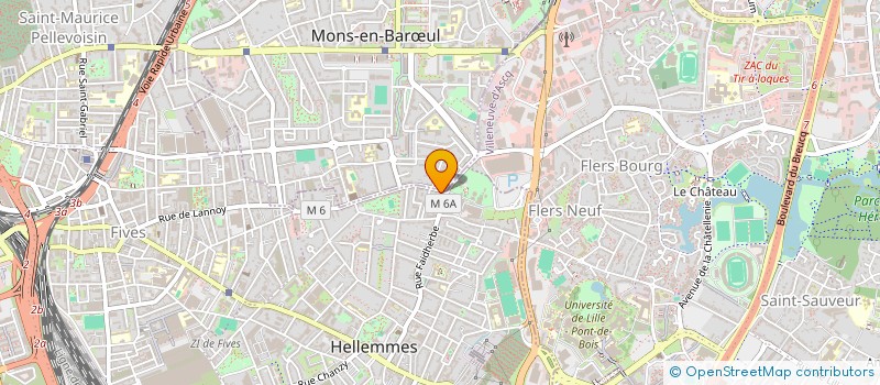 localisation de l'entreprise SCI LE COMTE D'EGMONT à LILLE