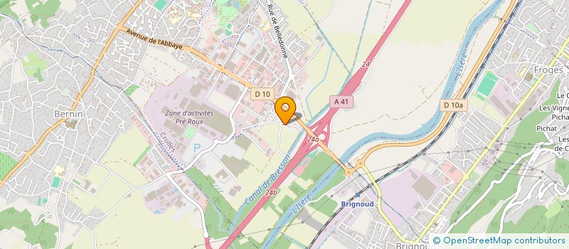 localisation de l'entreprise SCI LE COMTE VERT  CROLLES