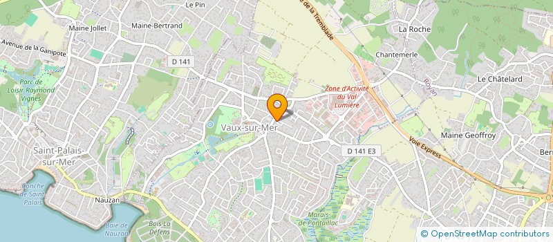 localisation de l'entreprise SCI LE CONNETABLE  VAUX-SUR-MER