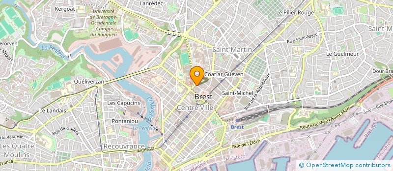 localisation de l'entreprise SCI LE CONQUET 12  BREST