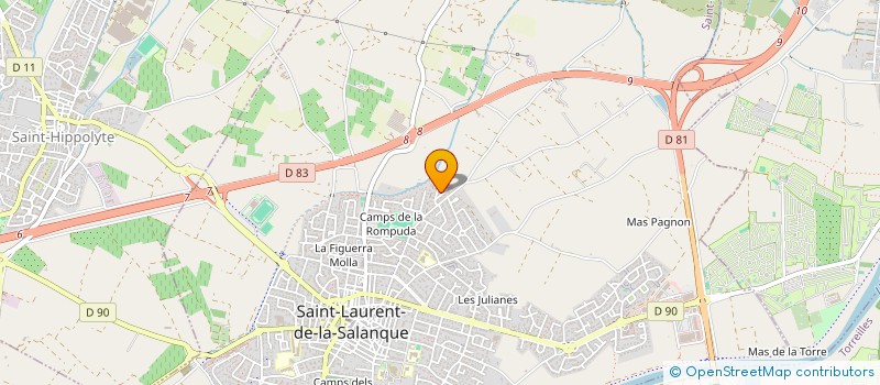 localisation de l'entreprise SCI LE CONSULAT  SAINT-LAURENT-DE-LA-SALANQUE