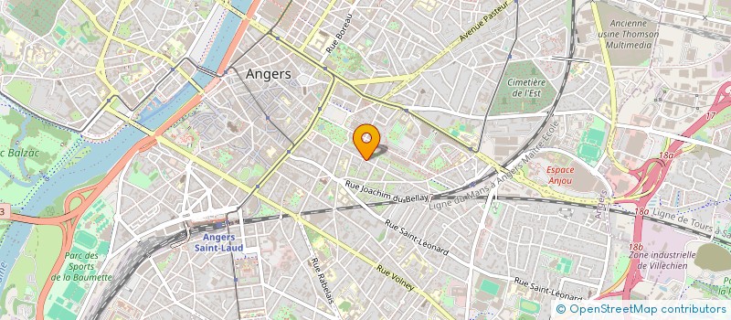localisation de l'entreprise SCI LE CONTADES à ANGERS