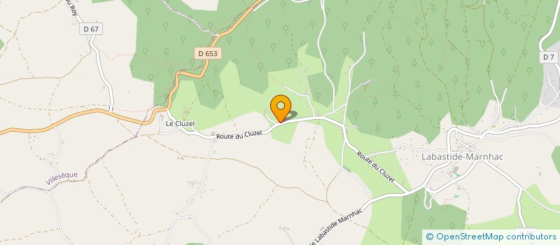 localisation de l'entreprise SCI LE COPO  LABASTIDE-MARNHAC