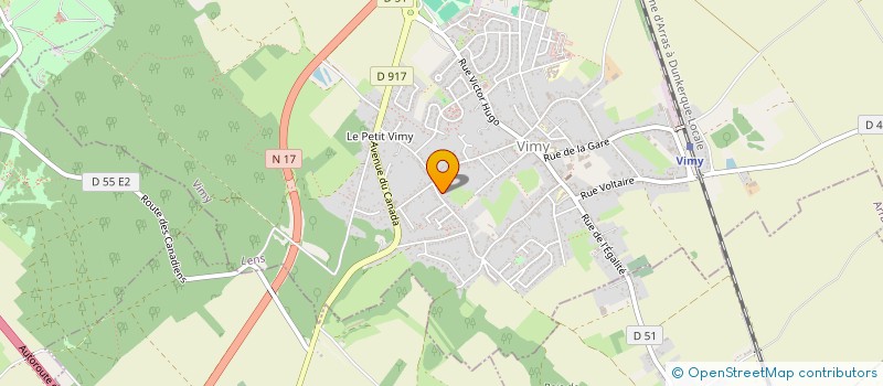 localisation de l'entreprise SCI LE COPPERFIELD à VIMY
