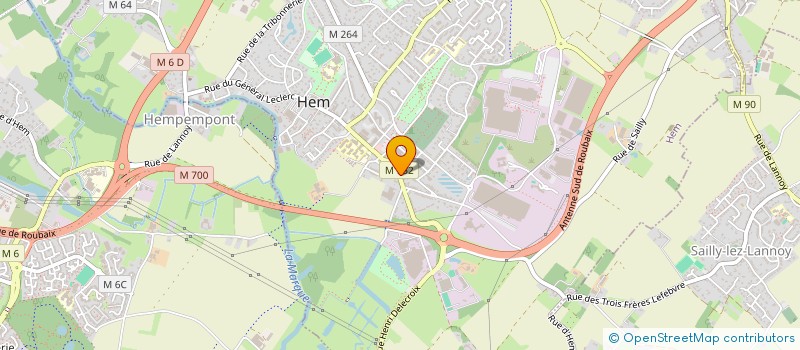 localisation de l'entreprise SCI LE COQ  HALLUIN