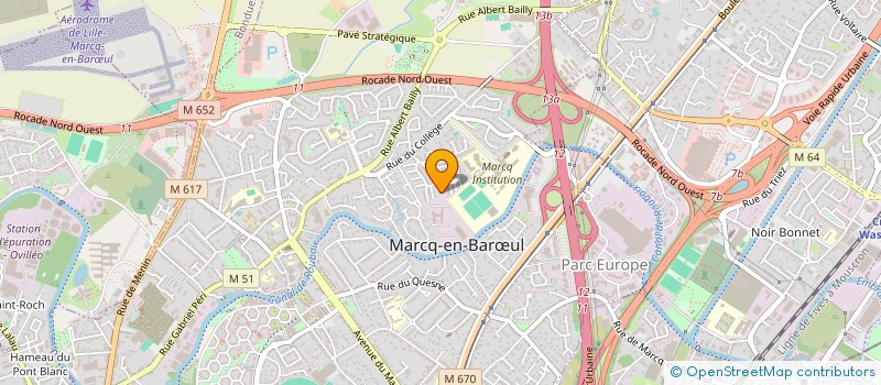 localisation de l'entreprise SCI LE COQ à MARCQ-EN-BARŒUL