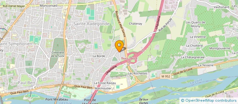 localisation de l'entreprise SCI LE COQ BLANC  TOURS