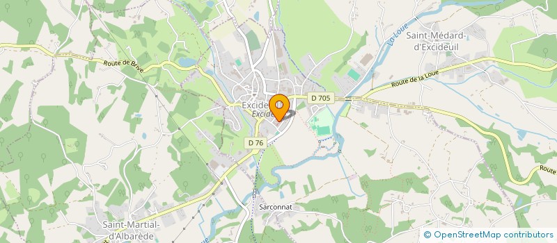 localisation de l'entreprise SCI LE COQ D OR  CLERMONT D EXCIDEUIL