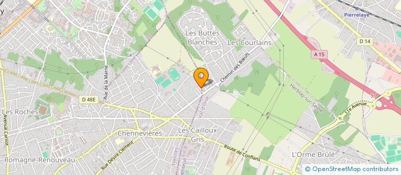 localisation de l'entreprise SCI LE COQ IMMO  OSNY