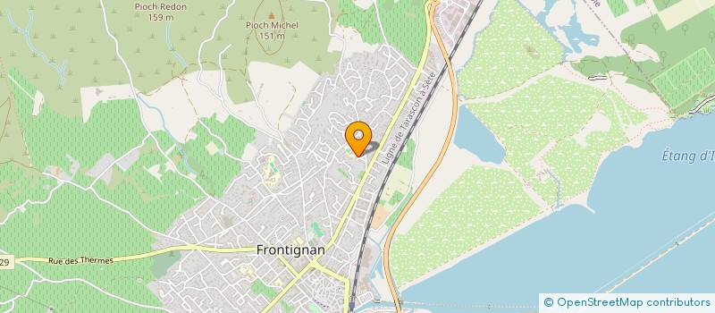 localisation de l'entreprise SCI LE COQUELICOT à FRONTIGNAN