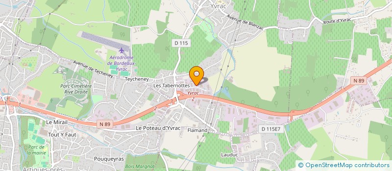 localisation de l'entreprise SCI LE COQUELICOT  YVRAC