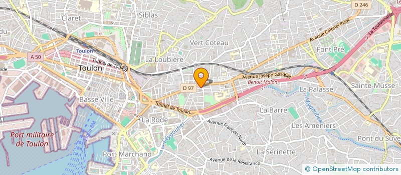 localisation de l'entreprise SCI LE CORAIL 2  TOULON