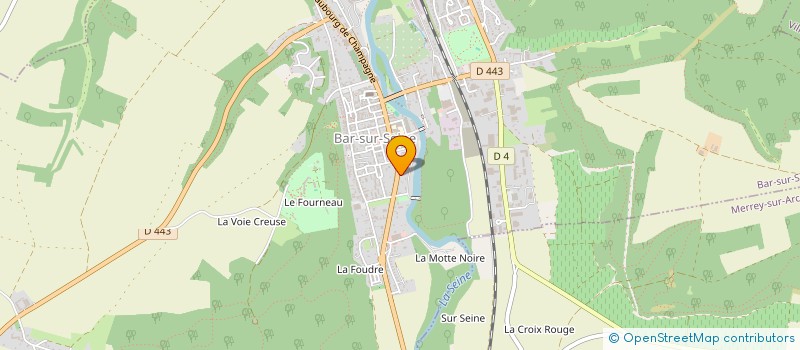 localisation de l'entreprise SCI LE CORAIL à BAR-SUR-SEINE