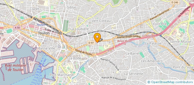 localisation de l'entreprise SCI LE CORAIL  TOULON