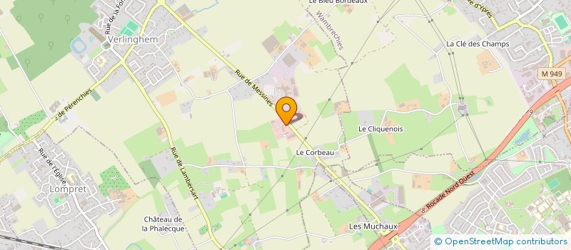 localisation de l'entreprise SCI LE CORBEAU  VERLINGHEM